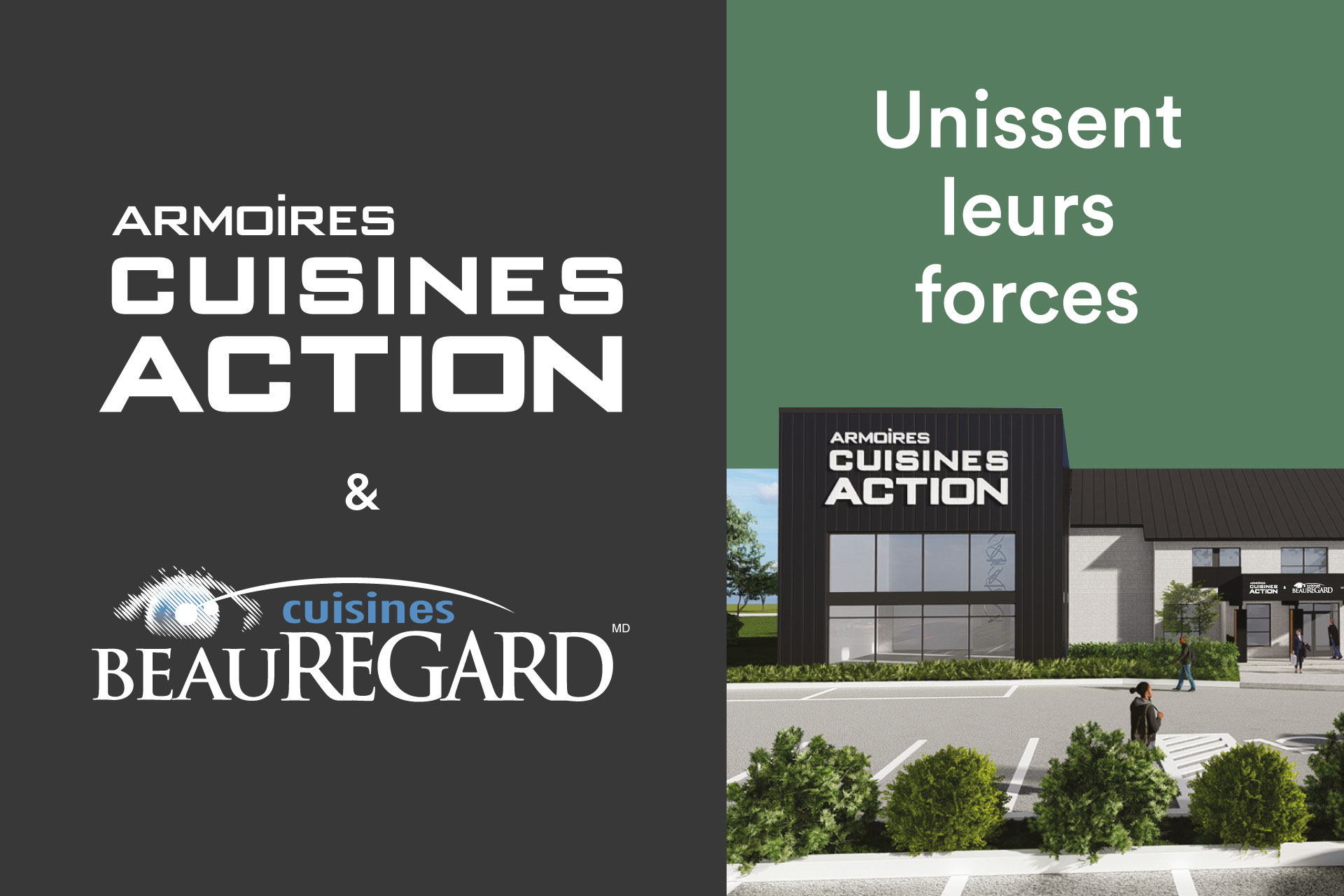 Armoires Cuisines Action et Cuisines Beauregard unissent leurs forces